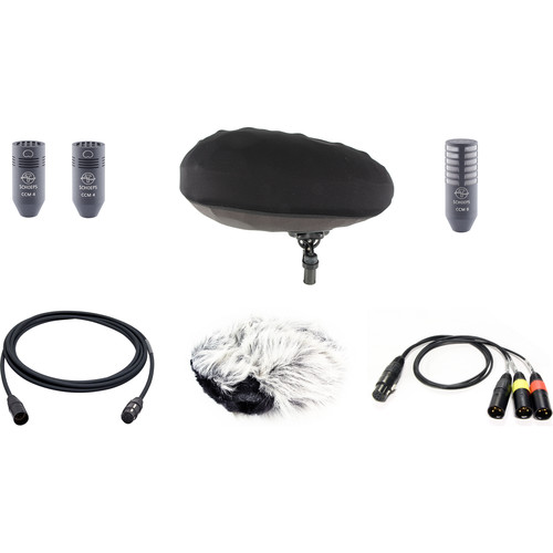 Schoeps CCM DMS C SET Double Mid-Side Condenser Microphone Trio with Cinela Windshield System