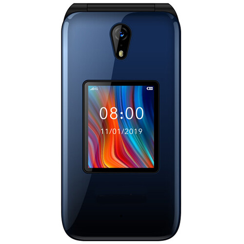 SCHOK Classic Flip GSM 8GB Phone (Unlocked, Black)