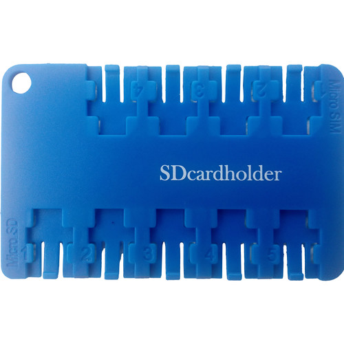 SD Card Holder Micro SIM & Micro SD Card Holder (Blue) 010215NB
