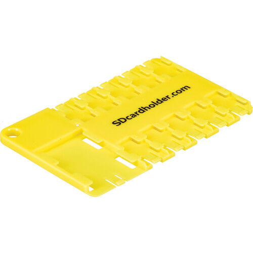 SD Card Holder microSD 10 Slot Cardholder (Yellow) 040110Y B&H