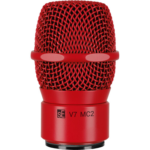 sE Electronics V7 MC2 Supercardioid Dynamic Microphone Capsule for Sennheiser Wireless Handheld Transmitters (Red)