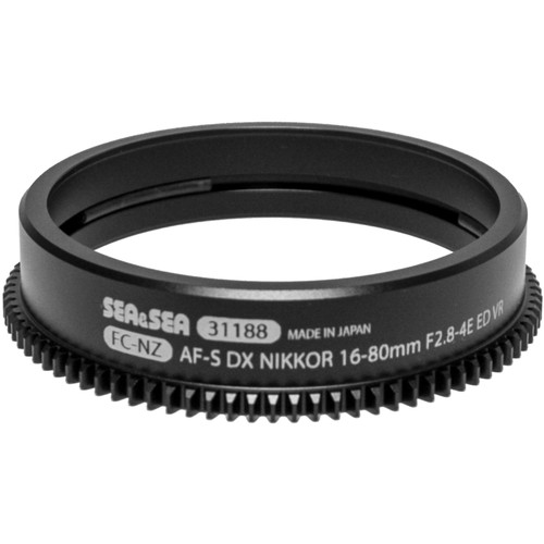 Sea & Sea 31188 Zoom Gear for Nikon AF-S DX NIKKOR 16-80mm f/2.8-4E ED VR Lens in Port on MDX Housing