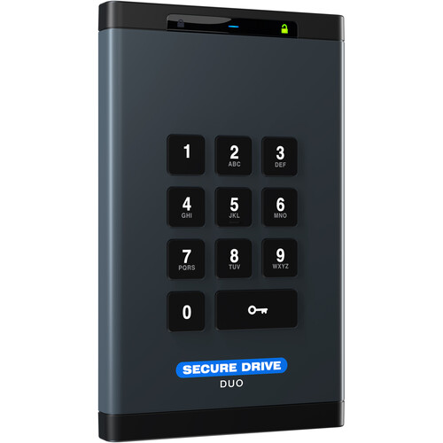 SecureData 4TB SecureDrive DUO USB 3.1 Gen 1 Hardware-Encrypted External SSD