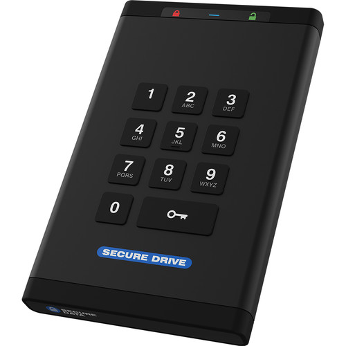 SecureData SecureDrive KP 4TB Encrypted SSD with Keypad Authentication