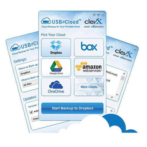 SecureData USBtoCloud with Built-In Antivirus (1-Year Subscription)