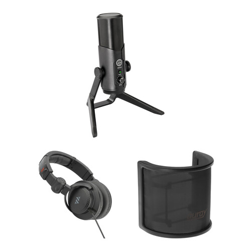Senal UC4-B USB Professional Multi-Pattern Microphone Kit with Headphones and Pop Filter