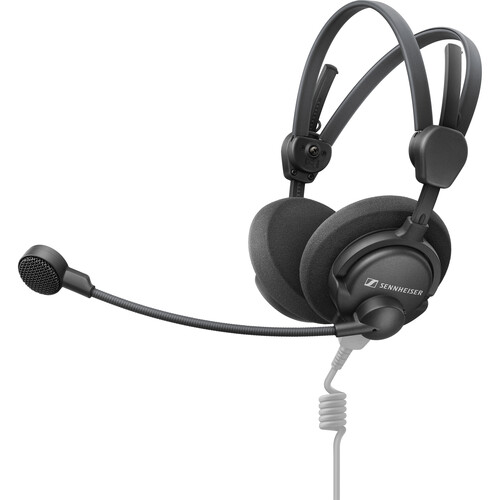 Sennheiser HMD 46 Dual-Ear On-Ear Open-Back Broadcast Headset with Dynamic Mic (No Cable)