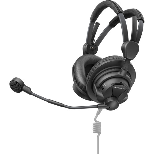 Sennheiser HMD 27 Dual-Ear Around-Ear Broadcast Headset with Dynamic Microphone (No Cable)