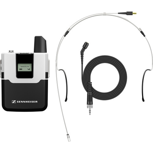 Sennheiser SL Bodypack - HM 1 KIT DW-4 SpeechLine Digital Wireless SL Bodypack DW Transmitter with SL Headmic 1 SB Mic (Silver DW-4-US)
