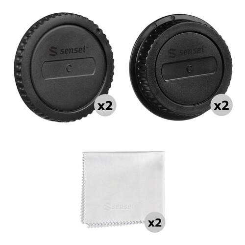 Sensei Body Cap and Rear Lens Cap Kit for Canon EOS