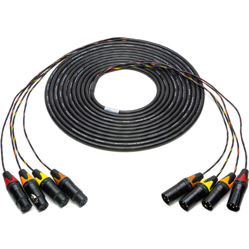 Sescom 4-Channel XLR Male to Female Audio Snake (50')