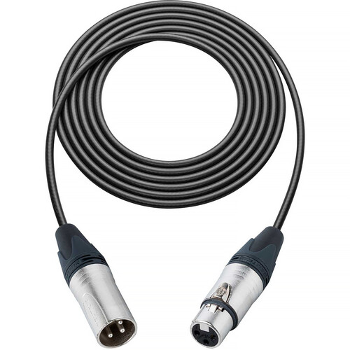 Sescom Canare Star-Quad 3-Pin XLR Male to 3-Pin XLR Female Cable (Black 25')