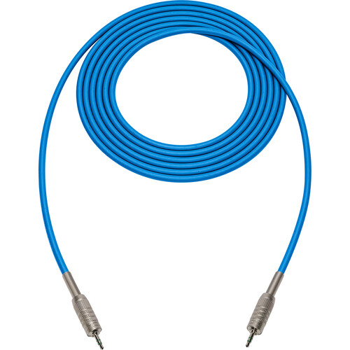 Sescom 3.5mm TRS Male to Male 4-Conductor Audio Cable (6' Blue)