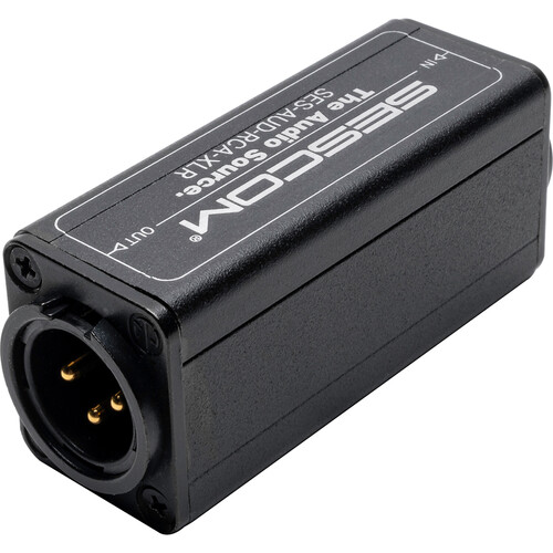 Sescom 1-Channel RCA to XLR Unbalanced to Balanced Audio Converter