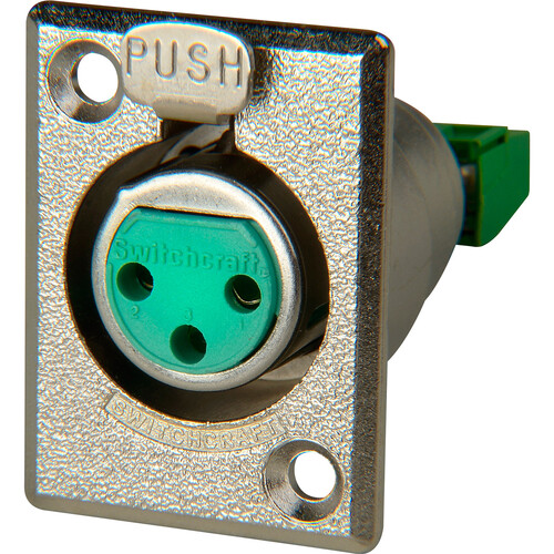 Sescom Switchcraft Female Solderless XLR Chassis Mount Connector