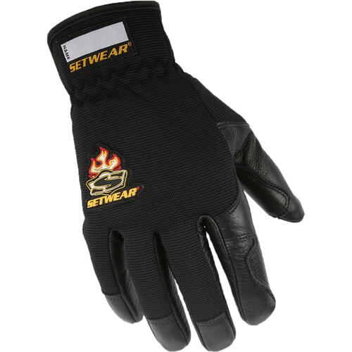 Setwear Pro Leather Gloves (Medium Black)