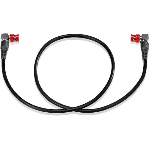 SHAPE BNC Male to BNC Male 12G-SDI 4K Coaxial Cable with Right-Angle Connectors (24