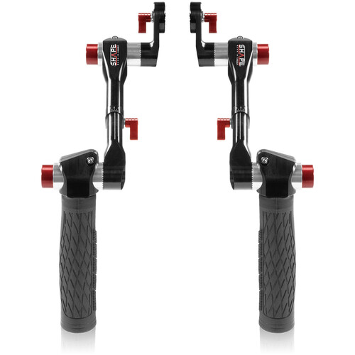 SHAPE Telescopic Handles with ARRI Rosettes (Black & Red)