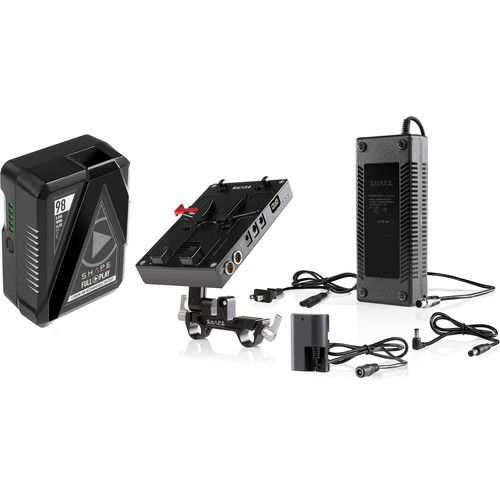 SHAPE J-Box Camera Power/Charger Kit with 98Wh Battery for Canon 5D/7D & Blackmagic Pocket 4K