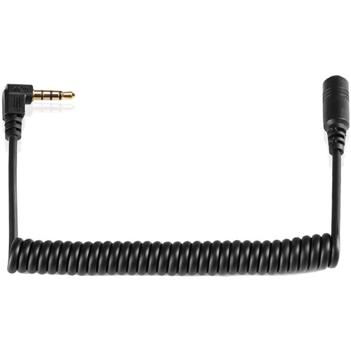 SHAPE Coiled 3.5mm Right-Angle LANC Male to Straight Female Cable (10-20