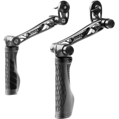 SHAPE New Generation Quick Handles with ARRI-Style Rosette (Medium Length Pair)