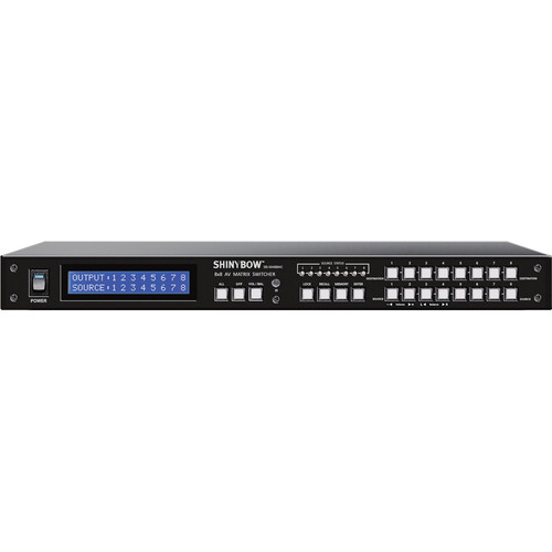 Shinybow SB-5548BNC 8x8 Composite Video (BNC) & Audio Switcher with Volume Control