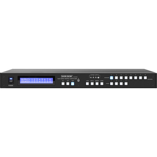 Shinybow 4 x 8 UHD 4K HDMI Matrix Routing Switcher with IR Remote