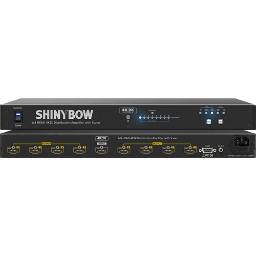Shinybow SB-5658K 1 x 8 4K2K HDMI Distribution Amplifier with Scaler (1 RU)