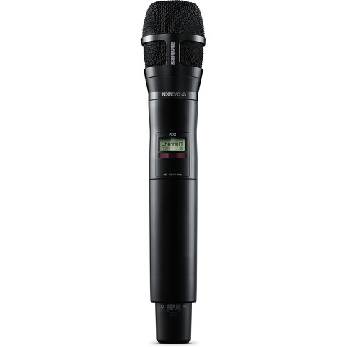 Shure AD2/N8CB Digital Handheld Wireless Microphone Transmitter with Nexadyne 8/C Cardioid Capsule (G57: 470 to 608 + 614 to 616 MHz Black)
