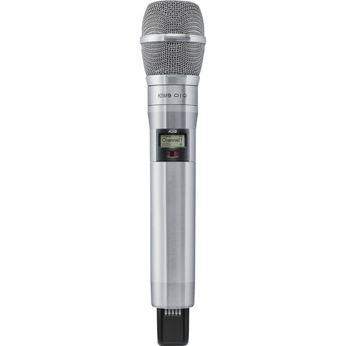 Shure ADX2/K9N Digital Handheld Wireless Microphone Transmitter with KSM9 Capsule (G57: 470 to 616 MHz Nickel)