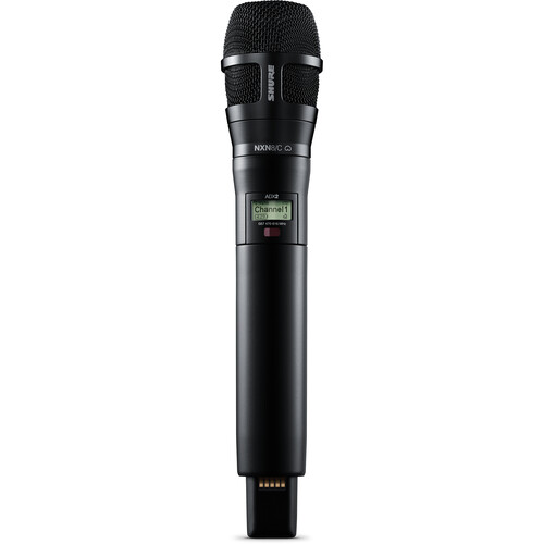 Shure ADX2/8CB Digital Handheld Wireless Microphone Transmitter with Nexadyne 8/C Cardioid Capsule (G57: 470 to 608 + 614 to 616 MHz Black)