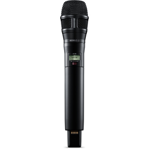 Shure ADX2/8SB Digital Handheld Wireless Microphone Transmitter with Nexadyne 8/S Supercardioid Capsule (G57: 470 to 608 + 614 to 616 MHz Black)