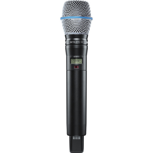 Shure ADX2FD/B87C Digital Handheld Wireless Microphone Transmitter with Beta 87C Capsule (G57: 470 to 616 MHz)