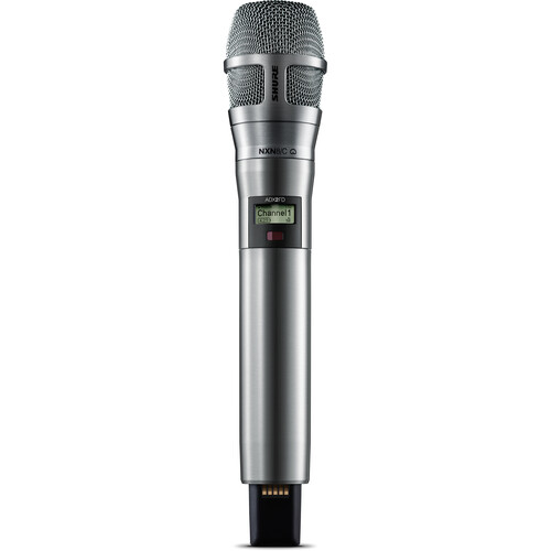Shure ADX2FD/N8CN Digital Handheld Wireless Microphone Transmitter with Nexadyne 8/C Cardioid Capsule (G57: 470 to 608 + 614 to 616 MHz Nickel)