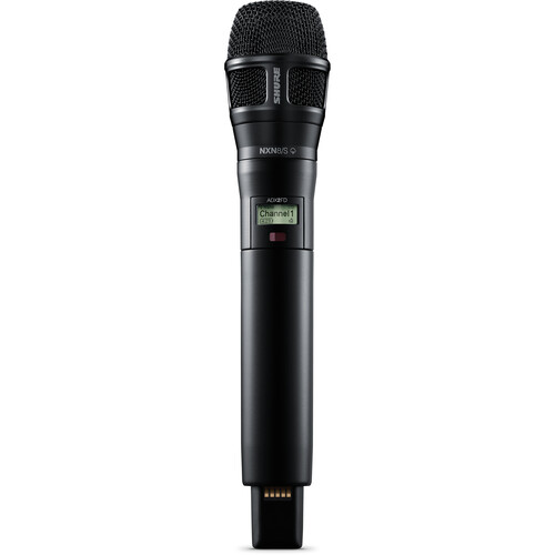 Shure ADX2FD/N8SB Digital Handheld Wireless Microphone Transmitter with Nexadyne 8/S Supercardioid Capsule (G57: 470 to 608 + 614 to 616 MHz Black)
