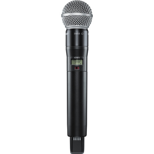 Shure ADX2FD/SM58 Digital Handheld Wireless Microphone Transmitter with SM58 Capsule (G57: 470 to 616 MHz)