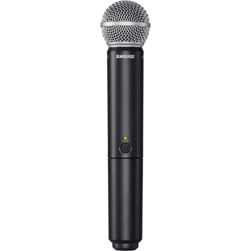 Shure BLX2/SM58 Handheld Wireless Microphone Transmitter with SM58 Capsule (J11: 596 to 616 MHz)