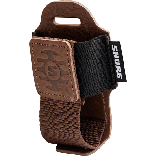 Shure by Gator Wireless Bodypack Transmitter Pouch (Brown Leather)