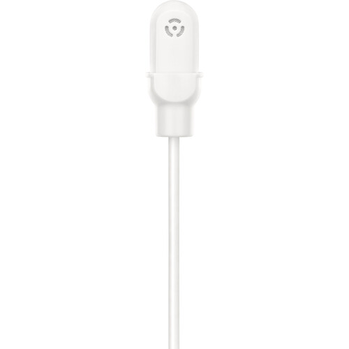 Shure DL4 DuraPlex Omnidirectional Miniature Lavalier Microphone for Bodypack Transmitters (White 3-Pin LEMO)