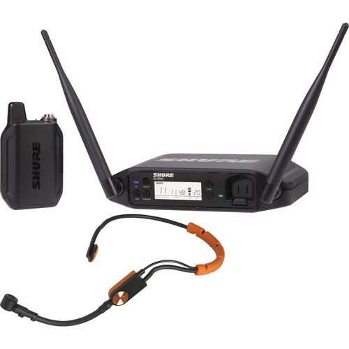 Shure GLXD14+ Dual-Band Wireless Fitness Headset System (Z3: 2.4 5.8 GHz)