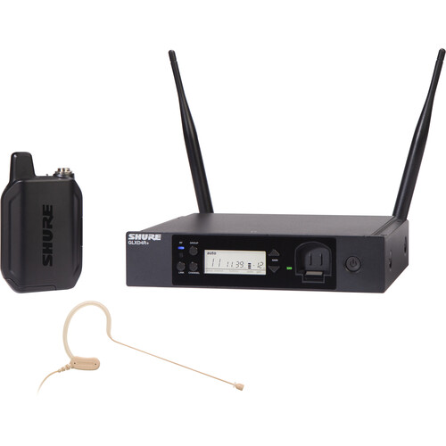 Shure GLXD14R+ Dual-Band Wireless Earset Rack System (Z3: 2.4 5.8 GHz)
