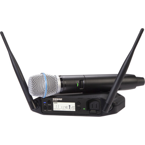 Shure GLXD24+ Dual-Band Wireless Vocal System with BETA 87A Microphone (Z3: 2.4 5.8 GHz)