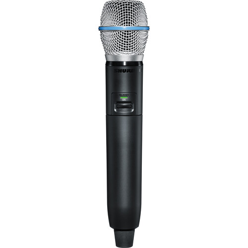 Shure GLXD2+ Dual-Band Wireless Handheld Transmitter with BETA 87A Microphone (Z3: 2.4 5.8 GHz)