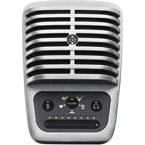 Shure MOTIV MV51 Large-Diaphragm Cardioid USB Microphone for Computers and iOS Devices (Old Packaging Silver)
