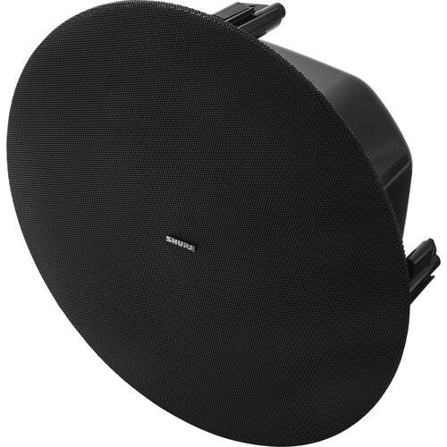 Shure MXP-5 Microflex Passive Ceiling Loudspeaker Bundle with New Construction Bracket (Black Single)