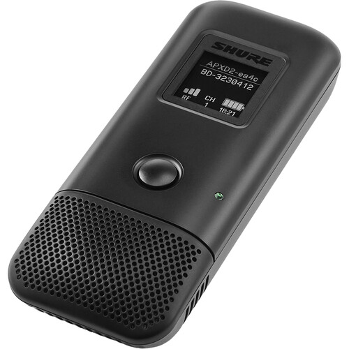 Shure MXW6X/O neXt Wireless Boundary Transmitter with Integrated Omnidirectional Mic (Black 1.9 GHz)