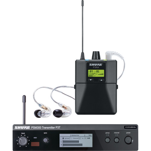 Shure PSM 300 Stereo Personal Monitor System with IEM (G20: 488-512 MHz)