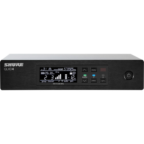 Shure QLXD4 Digital Wireless Receiver (H