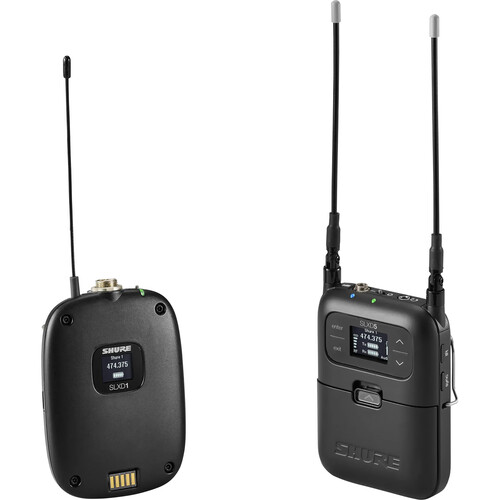 Shure SLXD15/DL4B Digital Camera-Mount Wireless DuraPlex Omni Lavalier Mic System (G58: 470 to 514 MHz)