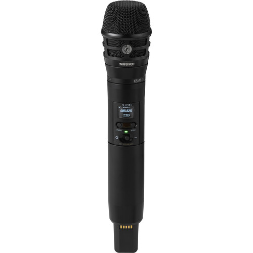 Shure SLXD2+ Digital Wireless Handheld Transmitter with KSM8 Cardioid Capsule (TAA Compliant G57: 470 to 608 MHz)